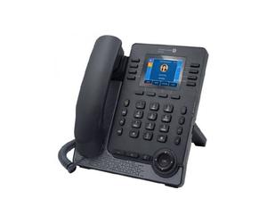 Alcatel-Lucent Myriad M5s DeskPhone Téléphone SIP avec écran couleur 2,8", audio HD, mains libres et connectique USB-A/USB-C.
