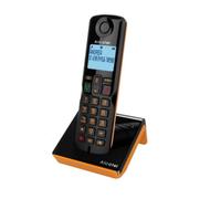 Alcatel S280 SOLO Téléphone DECT sans fil avec répondeur et mains libres Noir et Orange