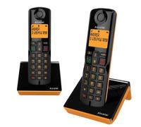 Alcatel S280 Téléphone DECT Identification de l'appelant Noir, Orange
