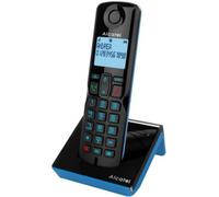 Alcatel S280 Téléphone DECT sans fil bleu avec répondeur et haut-parleur - Identificateur d'appel
