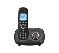 ALCATEL XL595 B Voice - Téléphone Fixe Sans Fil Senior Avec Répondeur - Grand Écran Rétroéclairé - Mains Libres - Fonction Blocage Des Appels - Audio Boost - Répondeur 14 Min - Noir
