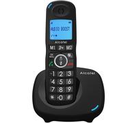 Alcatel XL595B Téléphone fixe sans fil pour seniors, identification de l'appelant, blocage intelligent des appels, haut-parleur, noir