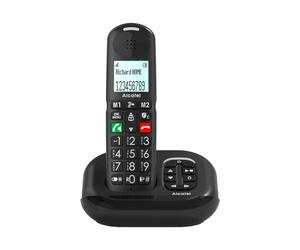 ALCATEL XL685 Voice - Téléphone Fixe sans Fil DECT Senior Format XL avec Répondeur - Écran Haute lisibilité - Grandes Touches - Audio Boost - Mains Libres - Blocage des Appels - Noir