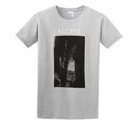 Alcest Trees T-Shirt Graphic Tee Printed Top Mens Gray Shirt L