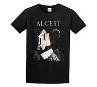AlcestT Shirt Casual Round Neck Easy Tee Comfortable Tees Black 3XL