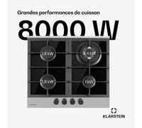 Alchemist 60cm Plaque de cuisson à gaz 4 Feux Argent