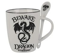 Alchemy England 1977 Dragon is stirring Unisexe Mug blanc/noir, Porcelaine,