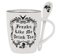 Alchemy England 1977 Freaks Like Me Drink Tea Unisexe Mug blanc/noir, Porcelaine,