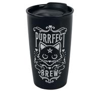 Alchemy England 1977 Purrfect Brew Unisexe Gobelet Noir/Blanc, Céramique,