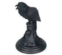 Alchemy England Bougeoir Black Raven Indifférent Bougeoire Standard Polyrésine