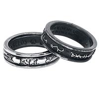 Alchemy England Demon Angel Ring Paire Archanges Tenté Démons Bijoux Gothiques, W
