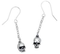 Alchemy Boucles d'oreilles Deadskull or Gris G