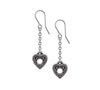 Alchemy Gothic Boucles d'oreilles Planchette Femme Boucles d'oreilles noir/argent Étain