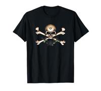 Alchemy Gothic Crâne de vampire et os croisés Halloween T-Shirt