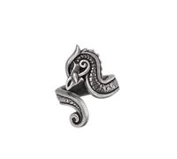 Alchemy Gothic Fafnirok Unisexe Bague couleur argent S-M Étain
