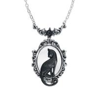 Alchemy Gothic Feline Felicity Femme Collier Couleur Argent Étain