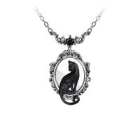 Alchemy Gothic Collier Feline Felicity Femme Couleur argent étain