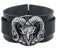 Alchemy Gothic Gears of Aiwass Homme Bracelet en Cuir Standard, Cuir,