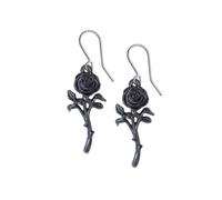 Alchemy Gothic La romance de la rose noire Paire de boucles d'oreilles
