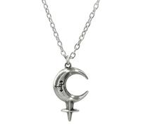 Alchemy Gothic Lilith Femme Collier noir/argent Étain
