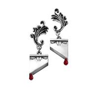 Alchemy Gothic Marie Antoinette Boucles d'oreilles Couleur Argent
