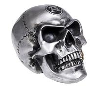 Alchemy Gothic métallisé Tête de Mort (Argent)
