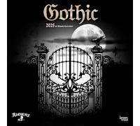 Alchemy Gothic Official Calendrier mural 2025 30 x 61 cm Monthly Square sans plastique