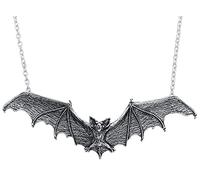 Alchemy Gothic Pendentif Gothic Bat Femme Collier Couleur Argent, Étain,