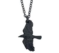 Alchemy Gothic Pendentif Revenine Femme Collier Noir, Étain,