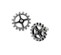 Alchemy Gothic Steampunk rouage Gear de boucles d'oreilles clous de roue industrielle industrilobe E353