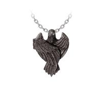 Alchemy Gothic The Augurium Unisexe Collier noir/argent Étain