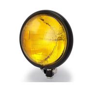 Alchemy Parts 5.75" Noir Moto Custom Phare avec Jaune Lentille