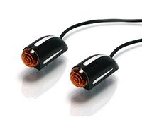 Alchemy Parts & Accessoires Noir Encastré Aile Clignotants pour Personnalisé Projet Moto - non LED - Facile à Installer