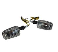 Alchemy Parts Clignotants Moto Trike Look Carbone avec Lentille Fumée (1 Paire) Ampoule 21w