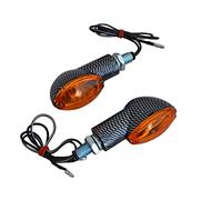 Alchemy Parts Moto Clignotants 21W Carbone Aspect - Ovale - Paire