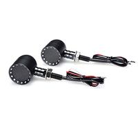 Alchemy Parts Moto Clignotants LED Integré Conduite Feux Personnalisé Chopper Paire Noir