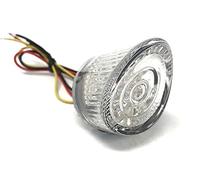 Alchemy Parts Moto Feu Arrière Stop Pour Café Coureur Brat Style Motos - Pointue Forme LED - Verre Transparent