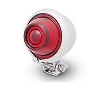 Alchemy Parts Moto LED Feu Arrière Feu Rouge Bates Style pour Vintage Rétro Personnalisé Projet - Chromé