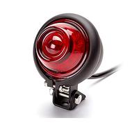 Alchemy Parts Moto LED Feu Arrière Feu Rouge Bates Style pour Vintage Rétro Personnalisé Projet - Noir