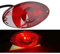 Alchemy Parts Moto Ovale Noir Personnalisé Feux Stop Arrière Lampe Pour Singe Vélo Trike Chopper