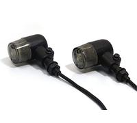 Alchemy Parts Noir Mat Aluminium LED Café Coureur & Moto Custom Clignotants