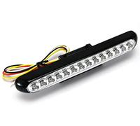 Alchemy Parts Noir Universel LED Moto Arrêter/Feu Arrière avec Indicateurs Intégrés