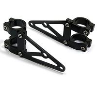Alchemy Parts Paire De Noir 33mm Diamètre CNC Machined Supports de Phare/Fourche Pinces pour Moto