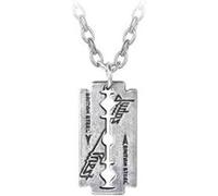 Alchemy Rocks Judas Priest Razorblade Logo Pendentif - 3.1cm (H) x 1.5cm (W) x 0.3cm (D) Argent G
