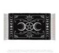 Alchemy RUG2 Tapis triple lune noir et blanc