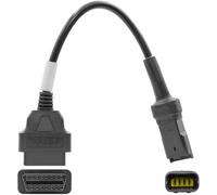 Alchiauto Adaptateur OBD 4 broches pour moto, câble compatible Ducati pour Diavel/Multistrada 1200/Panigale 1199/Monster 696/796/1100, OBDII Can, motos (4 broches OBD2)