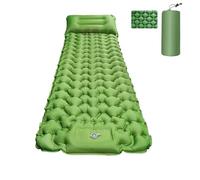 Alchiauto Matelas de camping gonflable avec oreiller et sac de couchage auto-gonflant mat compact pour le camping, la randonnée, les tentes pour dormir