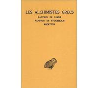 ALCHIMISTES GRECS T1