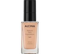 ALCINA Natural Skin Foundation Light - 1 x 35 ml - Effet seconde peau - Pouvoir couvrant individuellement - Finition naturelle et satinée - Tous types de peau - Avec hyaluronique et beurre de karité