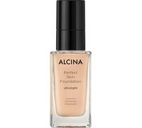 ALCINA Perfect Skin Fond de teint ultra léger - 35 ml - Haut pouvoir couvrant - Aspect impeccable sans effet masque - Finition satinée parfaite - Avec acide hyaluronique et beurre de karité